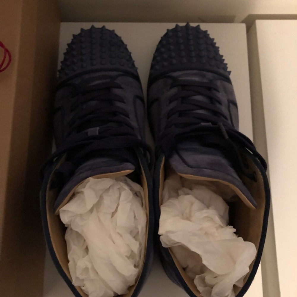 Christian Louboutin Lou Spikes Orlato Flat Sneakers - Picture 6 of 13